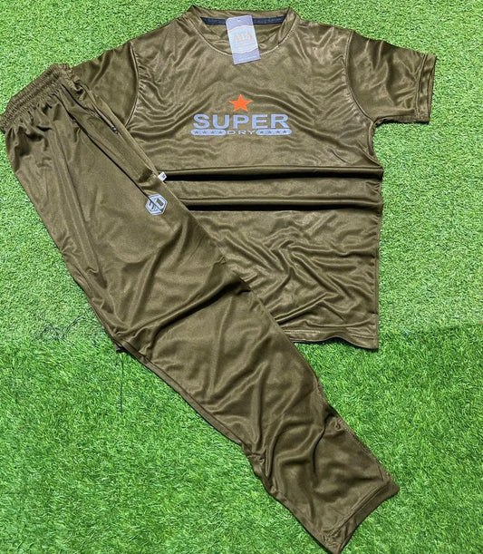 2 Pcs Men's Dri Fit Printed Track Suit