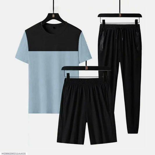 3 Pcs TRIO MEN JERSEY TRACK SUIT PLAIN